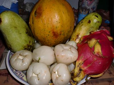 assorted asian fruits